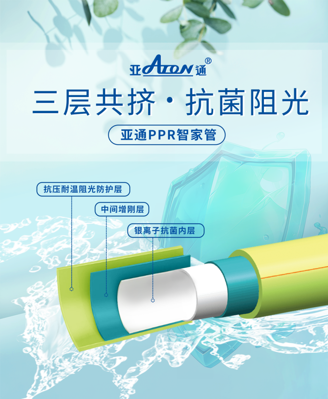 亞通家裝課堂 | 還在擔(dān)心怎么選？真的可以放心的PPR管——亞通PPR智家管